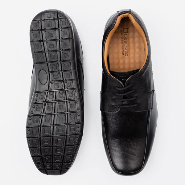 Mens Black formal shoes L2501ROM004INBLM - Image 4